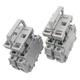 Lot of 2 Entrelec MB10/22.S2 Fuse Holders, 2-Pole 10x38, 750VAC 32A, DIN Rail