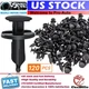120PCS Bumper Clips 8mm Plastic Rivet Fastener Mud Flaps Fender Push Universal