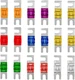 18 PCS Mini ANL Fuse for Car, Multipack Plated ANL Blade Fuse Set