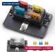 BUNKER INDUST 4-Way Blade Fuse Box with LED Indicator for Blown Fuse,Fuse Block 