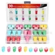 Nilight 30pcs Jcase Car Fuse Assortment Kit Low Tall STD Profile Box Shaped Fuse