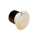 Marinco 150BBIW Marine On-Board Charger Inlet (15-Amp, 125-Volt, White)