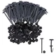  120Pcs Nylon Universal Cable Tie Buckle for Car, Heavy-Duty Self-Locking 