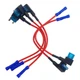 JABINCO 5 Pack 12V Car Add-A-Circuit Fuse TAP Adapter Mini ATM APM Blade Fuse Ho