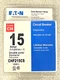 NEW EATON CUTLER HAMMER CHF215 15 AMP 2 POLE CIRCUIT BREAKER 120/240V CHF215CS