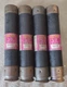 Lot of 4 Bussmann FRS-R-40 Fusetron Fuses Dual-Element 600V, 40Amp  (KB)