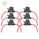 VANTRONIK Waterproof Medium Inline Fuse Holder with 14 Gauge AWG Wire 10 Inches