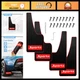 4PCS Universal Car Mud Flaps - Soft Rubber Fender Splash Guards for SUV & Cars