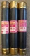 Set of 3 Bussman Fusetron FRS-R-20 Dual-element Current Limiting Fuse