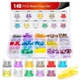 Nilight - 50014R 140pcs Low Profile Mini Blade 140Pcs Fuse 