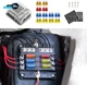 6-Way Marine Fuse Block,Waterproof 12V Fuse Block with LED Indicator Automotive