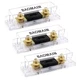 Baomain 3-Pack 40A ANL Fuse Holder Kit with - Gold-Plated Terminals,... 
