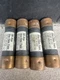 Lot of 4 One-Time 60A Fuses 250V Class H | GE Wiring Devices | 10kA Interrupt
