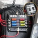 Fuse Box Block 6 Way 12V 32V Holder LED Indicator Car,Auto Blade Boat Marine Kit