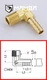 Turbo Adapter Fitting Male Hose-Barb Elbow 90 Deg 1/4 BSP to 1/4 Tube (50 pcs)