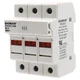 Baomain 3 Pole Cylindrical Fuse Holder, 10 x 38 mm, 32 Amp, 690 Grey-White 