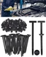 120 Pcs Nylon universal cable tie buckle, T‑shaped universal cable tie buckle...