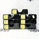 Lot of 7 Buss 1B0026 3-Pole 600V 30A Fuse Holders Panel Mount USA