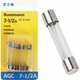 (5-5pk)-Bussmann 7-1/2-Amp 250-Volt AGC Glass Tube Auto Fuse BP/AGC-7-1/2-RP