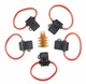 5 Pack 8 Gauge ATC In-line Fuse Holder + 7.5 AMP Fuse w/ Cover Waterproof Alarm