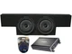 Chevy Silverado 01-06 1500 Crew Cab Kicker CVT124 12" Dual Sub Box CX1200.1 Amp