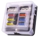 6-Way Marine Fuse Block 12V/24V Fuse Panel for Automotive Golf Cart Truck