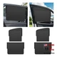 4PCS Car Window Sunshade, Magnetic Double Layer Glare 4PCS-Front & Rear Side