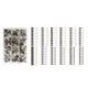 120Pcs Universal Carbon Brush Set Motor Repair For Drill Saw Grinder Leaf Blower