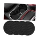 Car Cup Holder Coasters, 2 PCS Waterproof Non-Slip Sift Spill Proof Black