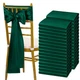 Fani 120 Pcs Forest Green Satin Chair Sashes Bows Universal Chair Cover For