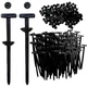 120PCS Nylon Universal Cable Tie Buckle, Heavy Duty Zip Ties for Car, Automot...