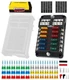 FASTSTORM 12 Way Fuse Block, Blocks 12 Volt Automotive 12 Block 