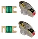 2 IMC Audio 30 Amp Mini ANL and 2 Fuse Fuse holder 4 6 8 Gauge Car Audio Gold