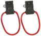 2 Lot Install Bay MAXIFH10 Waterproof Maxi Blade Fuse Holders 8 GA with Cover