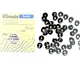 50pcs TURBO DISCS Large 8 mm BLACK NICKEL colours Brass Discs for Tube Fly Tying
