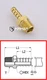 Brass Turbo Adapter Fitting Male Hose-Barb Connector 3/4 BSP to 1" Tube (50 pcs)