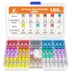 JOREST 160Pcs Mini Fuses Kit,Car Fuses Assortment Kit,Automotive Blade Fuse for