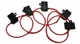 12 Gauge ATC ATO In-Line Fuse Holder Wire Copper 12V Blade Waterproof 5 Pack
