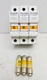 Ferraz Shawmut USCC1I Fuse Holder 600V 30A 1 Pole X213943 w/ 3 LP-CC-20 Fuses