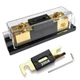 Dual Inline ANL Fuse Holder Kit with 2 Extra 200A Fuses  0/2/4 AWG