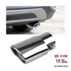 Stainless Steel Car Exhaust Tip, 2.5" Inlet 3" Adjustable Silver/Straight