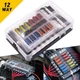 1/2Set Waterproof Blade Block Fuse 12-Way Box LED Indicator Holder For Car Boat