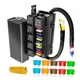 Gebildet 12V Fuse Relay Box with 6 Relays and 11 Way ATC/ATO Blade Fuse Box-12V
