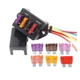 Gebildet 2-Input 4-Output Car Standard Blade Fuse Holder (Apply to 1~40 4-way 