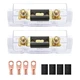Nilight 2PCS 150A ANL Fuse Holder 5/16" Copper Lugs 2 Years Warranty