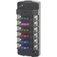 Blue Sea 5037 ST Blade Fuse Block with Cover 6 Circuit without Negative Bus
