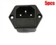 5Pcs 10A/250A Ac Power Socket /Outlet/Jack With Fuse Base 5X20MM oz