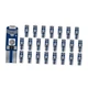 Car T5 LED Bulbs, 74 73 37 2721 3030 Chips 12V Bright Vehicle 24PCS Blue