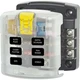 Blue Sea Systems ATO/ATC 6 Circuit Fuse Block with Cover 5028