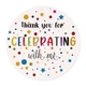 120pcs Thank You Stickers, Universal 1.6 inch Celebrating Labels for Star Style